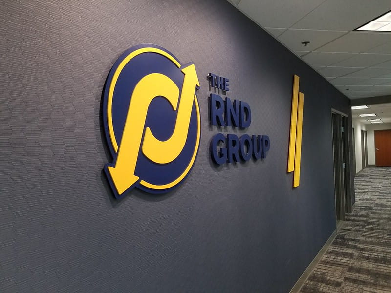 Interior Office Signage for a Marketing Group