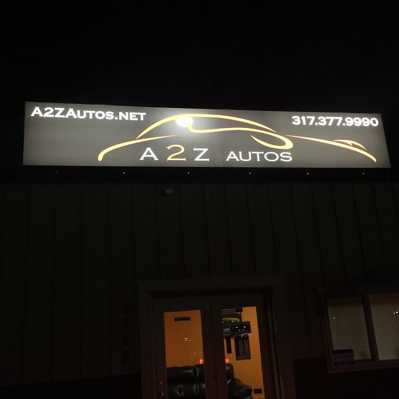 Backlit Sign for Auto Store