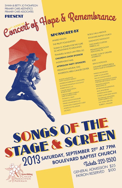 Poster of a festival of stage musicals