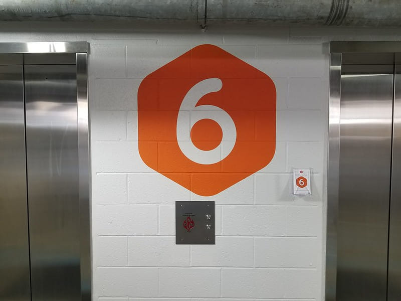 Parking lot signage
