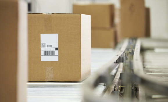 Fulfillment Services of boxes on a treadmill